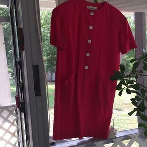 Coral pink simply dress very cute on